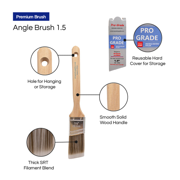 1.5 Inch Angle Sash Paint Brush